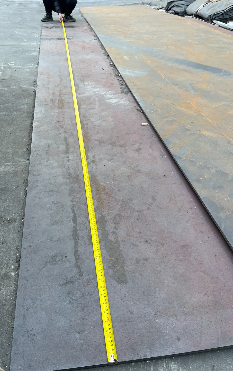 Long steel sheet tape measurement